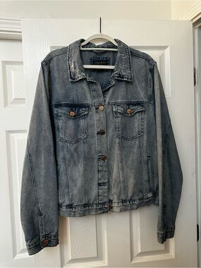 3X Forever 21 Light Blue Acid-Wash Denim Jacket